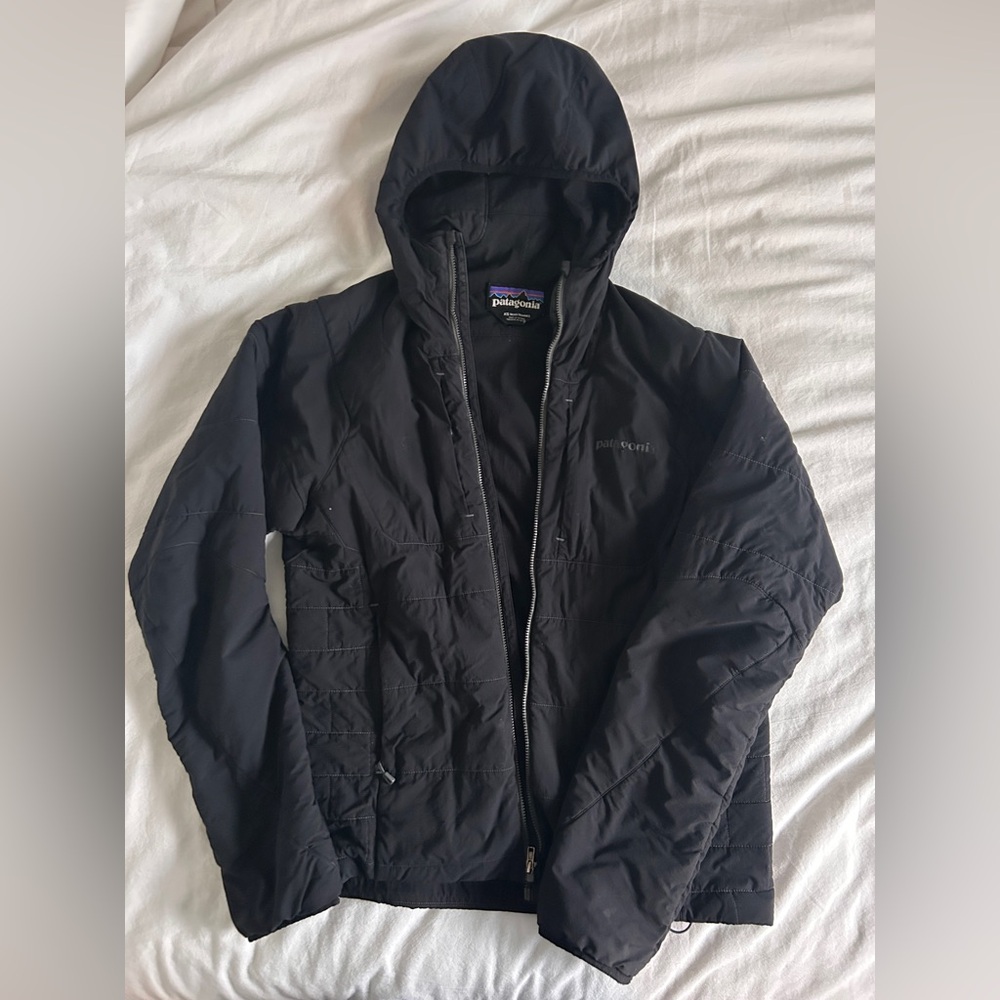 Patagonia Men’s XS Nano Air Ultralight Black full zip hoodie